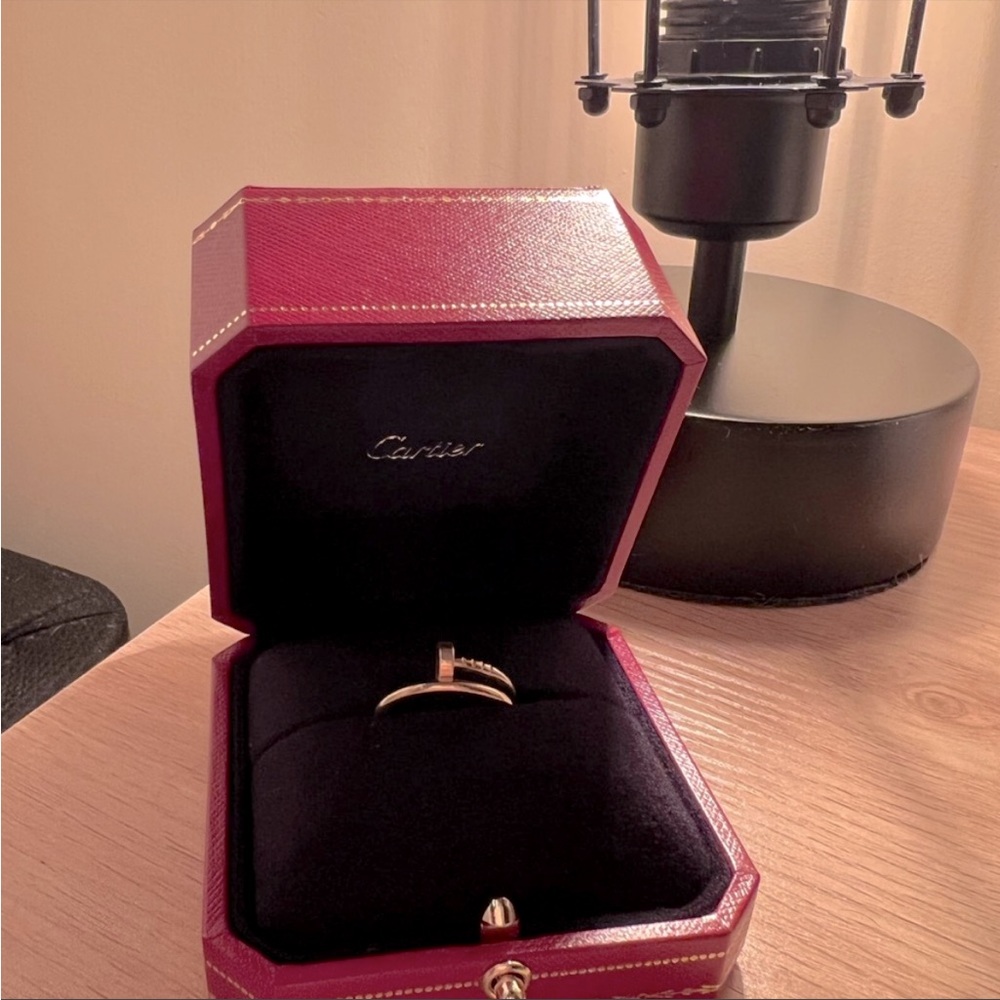 Cartier Juste un clou rose gold ring size 54
